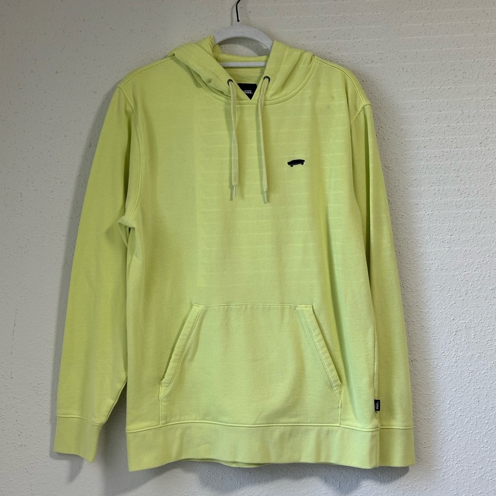 Vans light green hoodie size small. unisex can also fit a medium. - Picture 2 of 11
